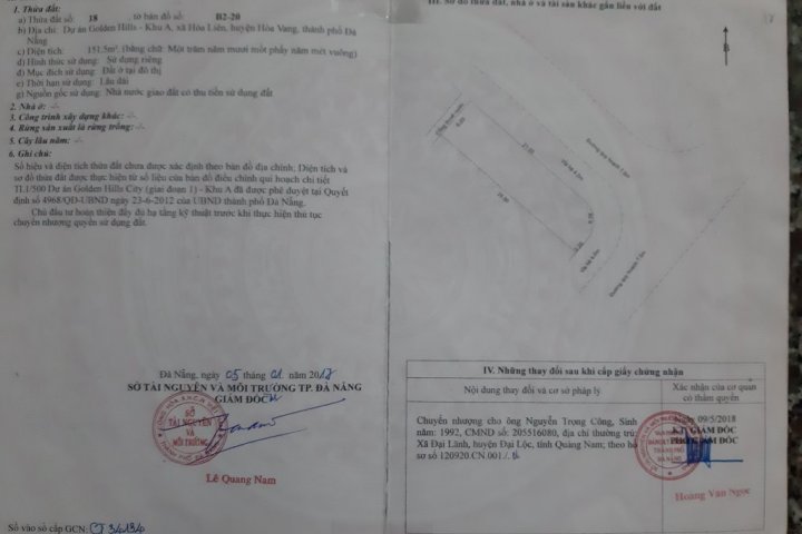 Bán 151m2 lô góc Golden hill Quận Liên Chiểu, Nhà Đất Đà Nẵng